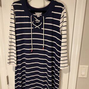 LAST CHANCE! LEAVING 4/1 summer dress COTTON nautical
